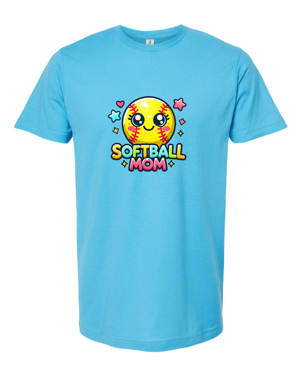 Softball Mom Kawaii Graphic - Unisex Fine Jersey T-Shirt