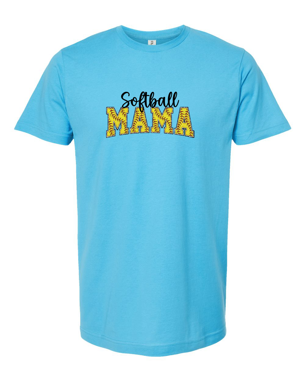 Stitch and Swagger: Softball Mama Tee - Unisex Fine Jersey T-Shirt