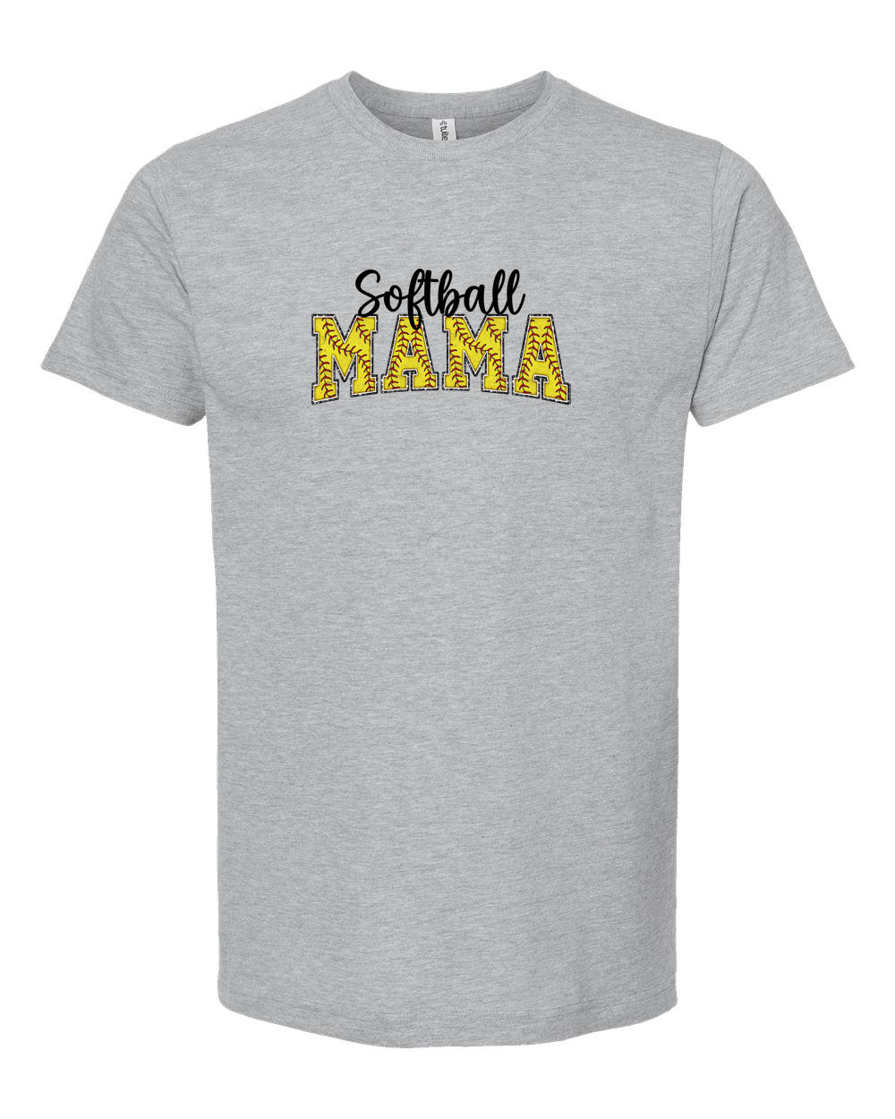 Stitch and Swagger: Softball Mama Tee - Unisex Fine Jersey T-Shirt
