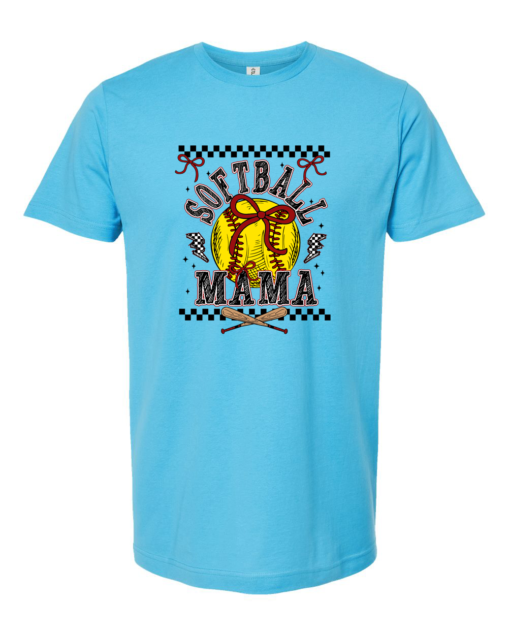 Red Bows and Power Throws: Softball Mama Tee - Unisex Fine Jersey T-Shirt