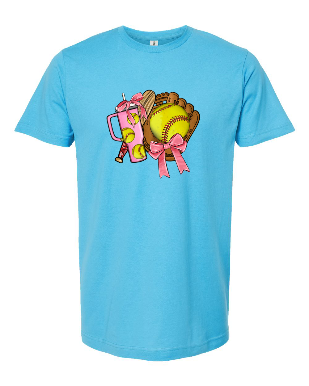 Bows Before Throws: Softball Mama Tee - Unisex Fine Jersey T-Shirt