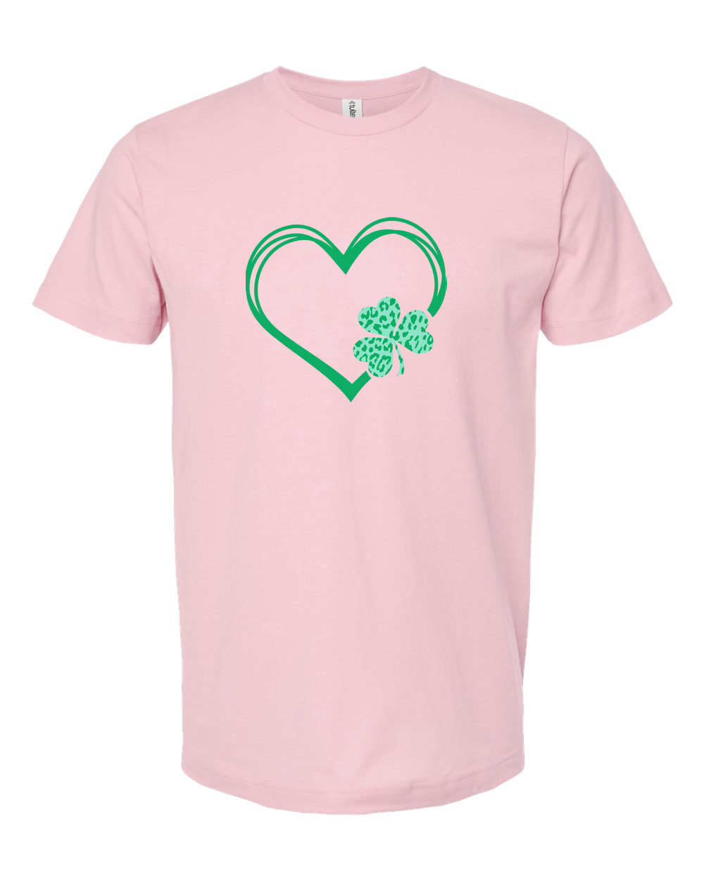 Lucky Heart Outline with Shamrock
