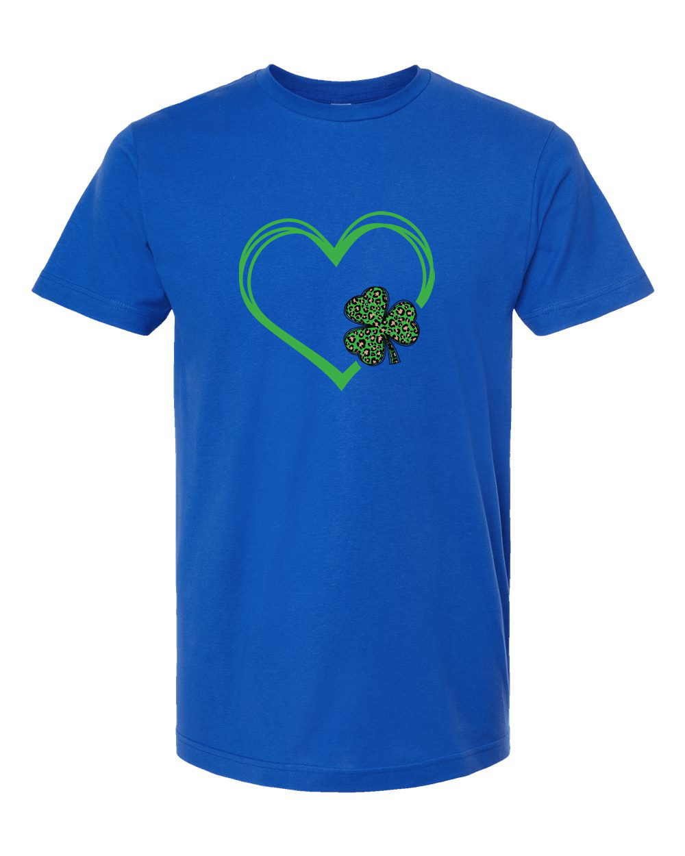 Leopard Shamrock Heart Outline