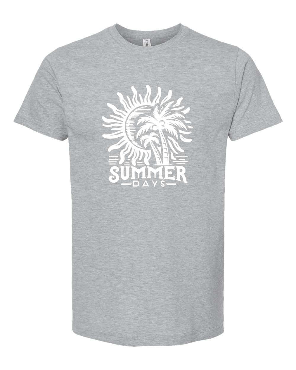 Summer Days White Palm Tree Graphic Tee