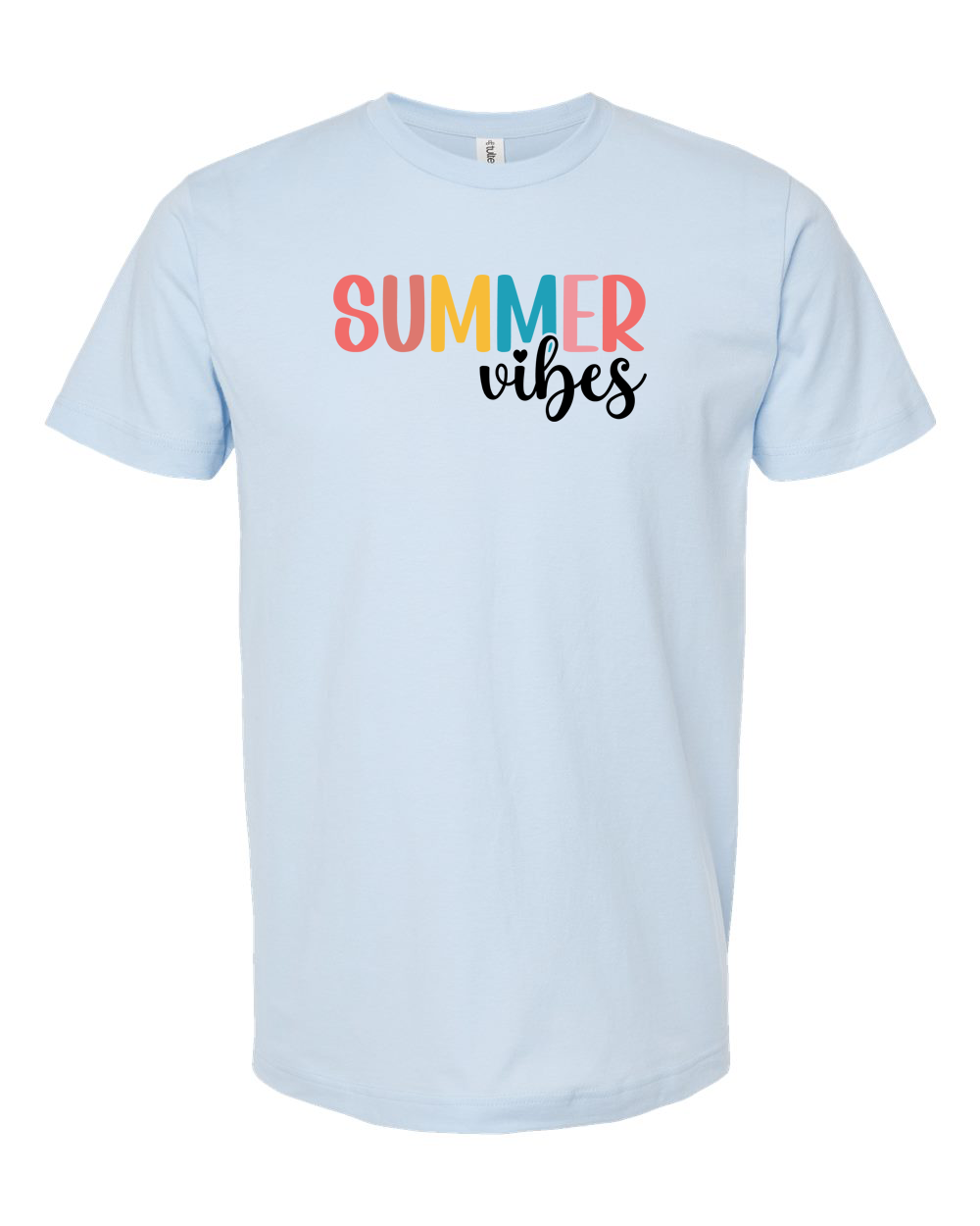 Summer Color Block Retro Tee