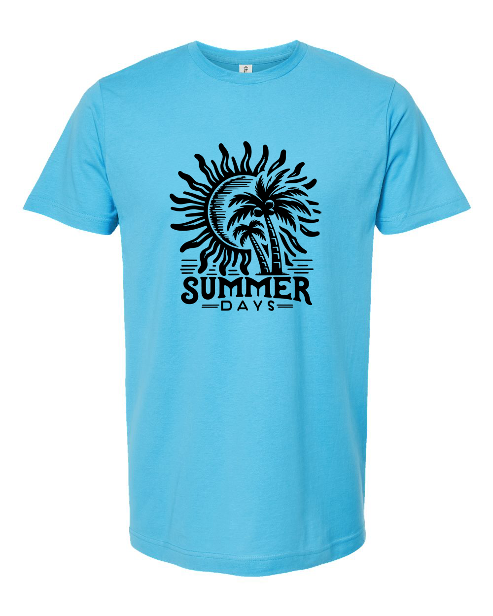 Summer Days Minimalist Blank Placeholder Tee Design