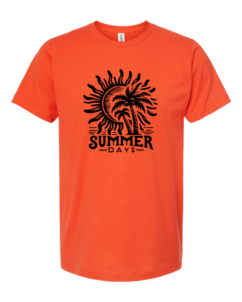 Summer Days Minimalist Blank Placeholder Tee Design