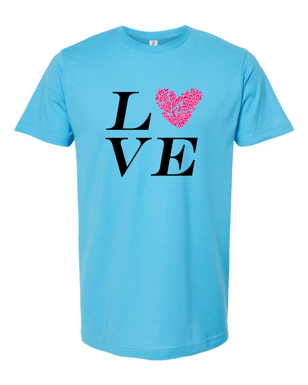 Red Gradient Heart Outline Valentine T-Shirt