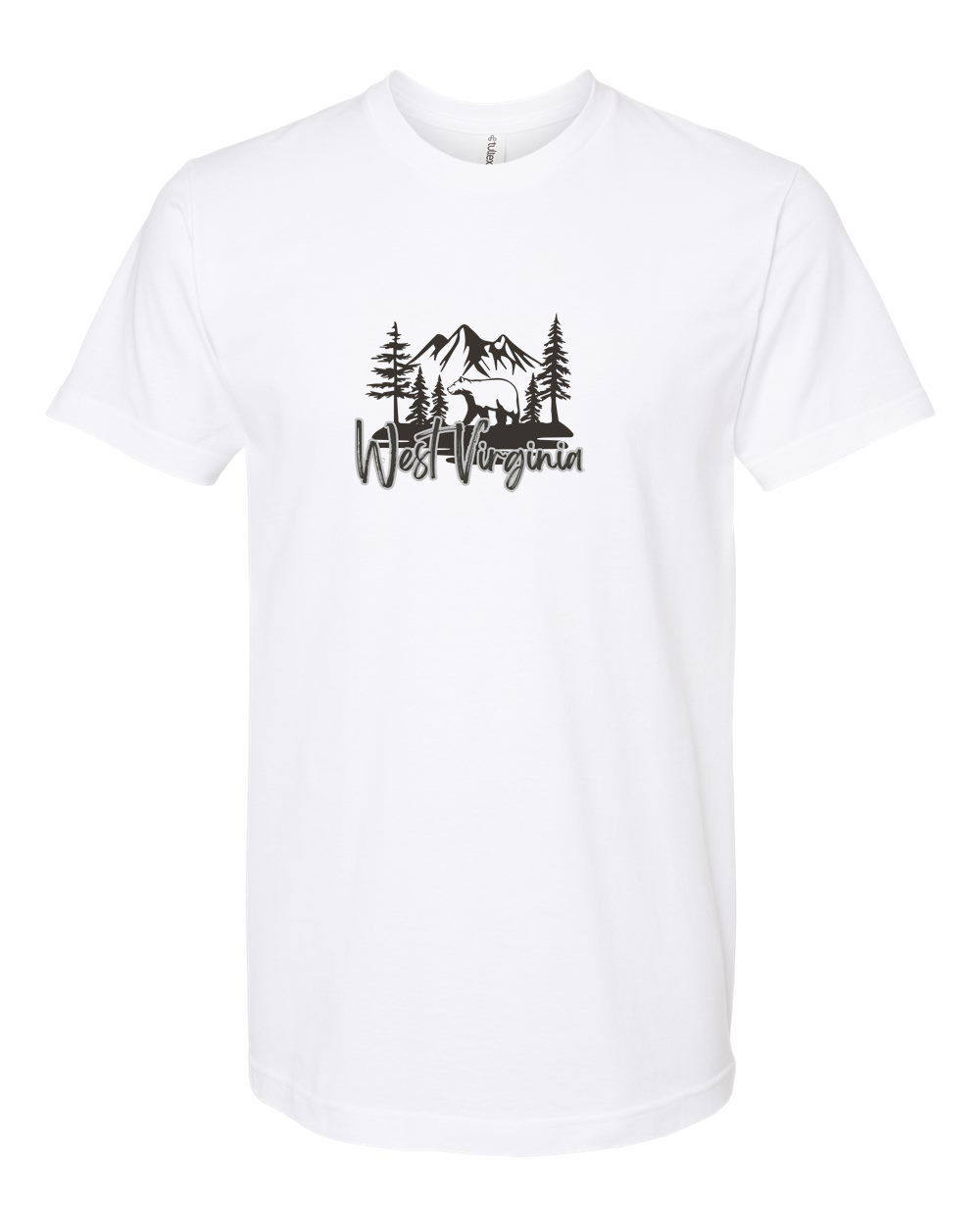 West Virginia Mountain Bear Forest Graphic Tee