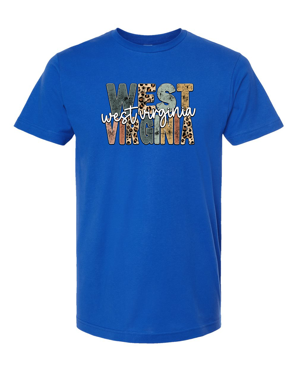 Vintage West Virginia Retro Letter Graphic Tee