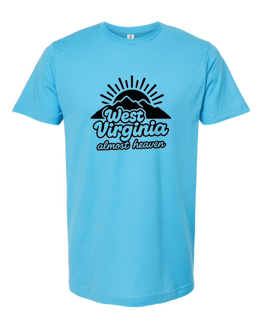 West Virginia Almost Heaven Mountain Sunrise Tee